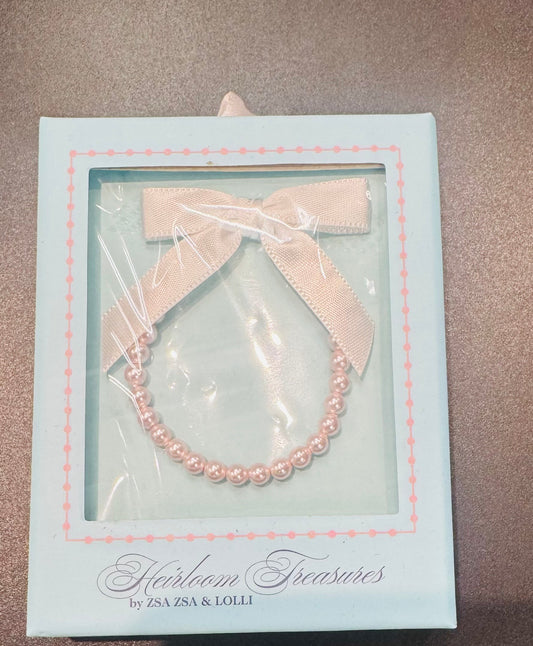 Zsa Zsa & Lolli - Pink Pearl Bracelet