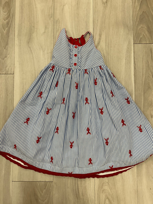 Cotton Kids - Crawfish Striped Dress