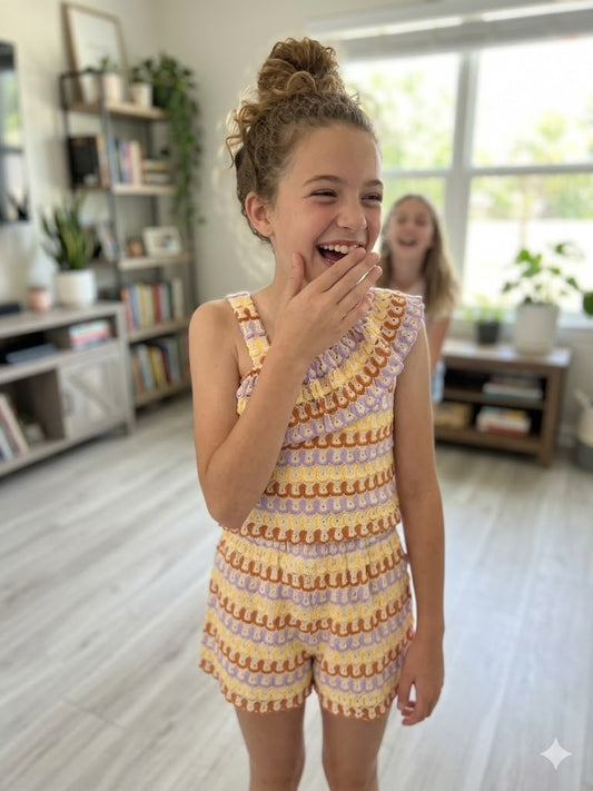 Mayoral - Girl Shorts and Asymmetric Top Set