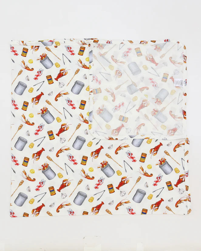 Southern Slumber - Crawfish Boil Swaddle Blanket