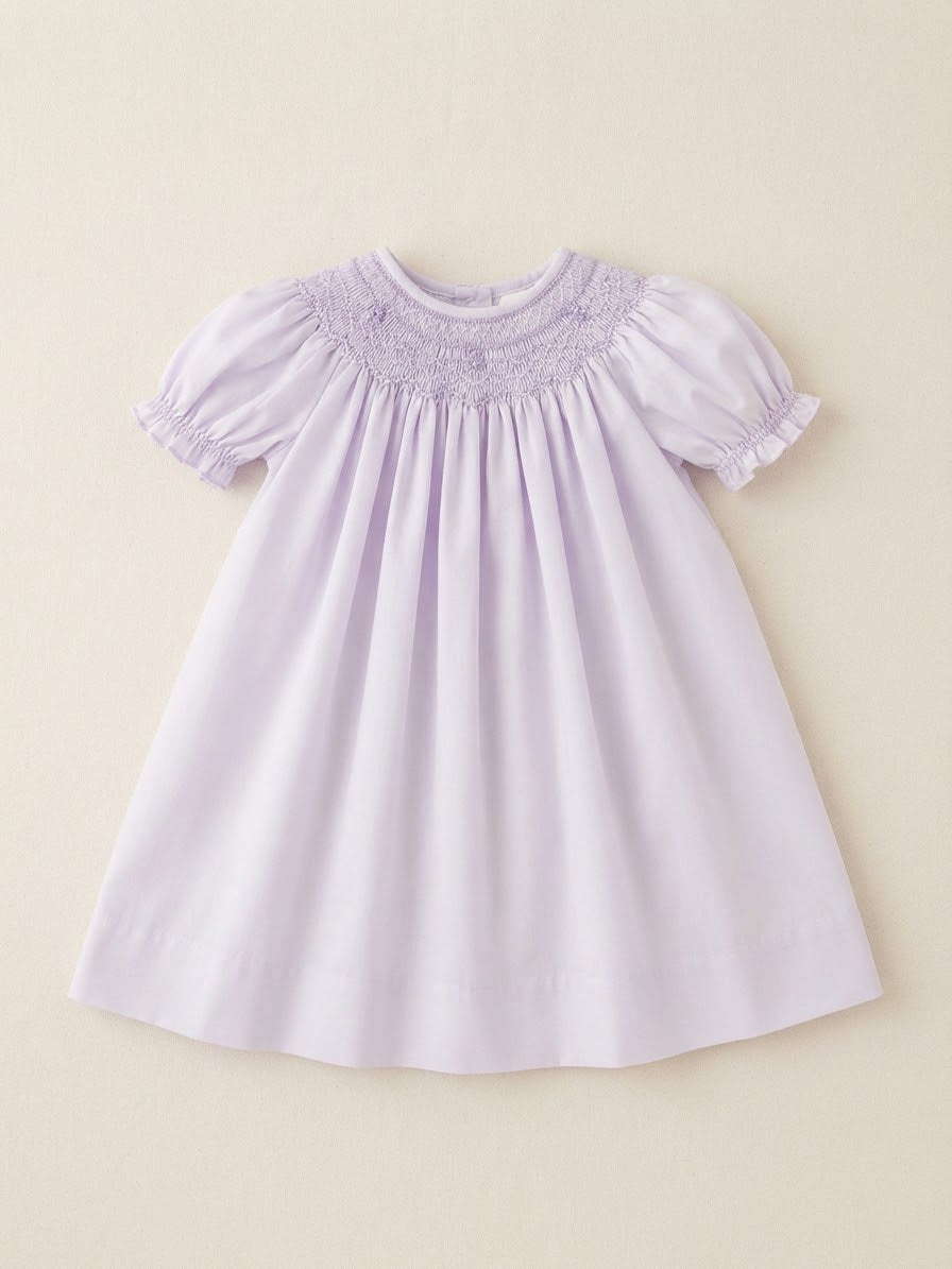 Petit Ami - Purple Floral Smocked Daydress