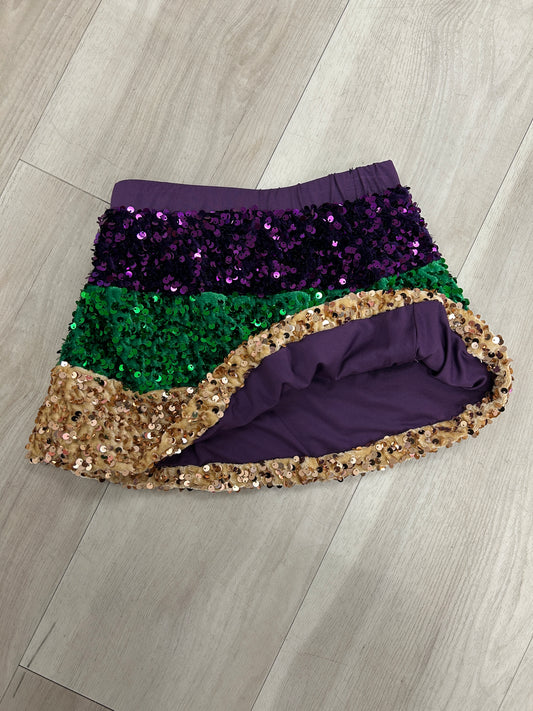Lulu Bebe - Mardi Gras Sequin Skirt