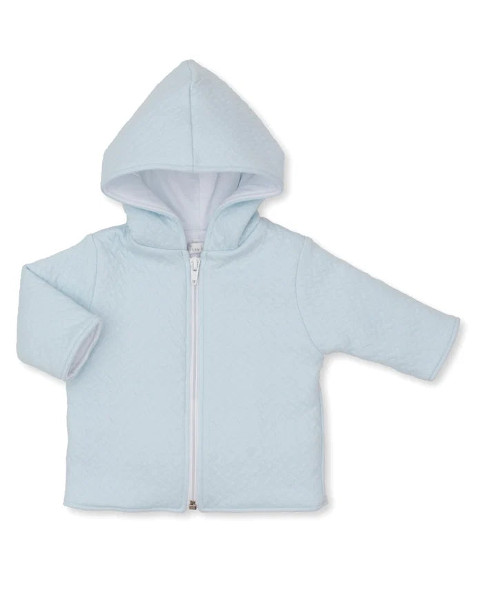 Kissy Kissy - Classic Jacquards Blue Padded Zip Jacket