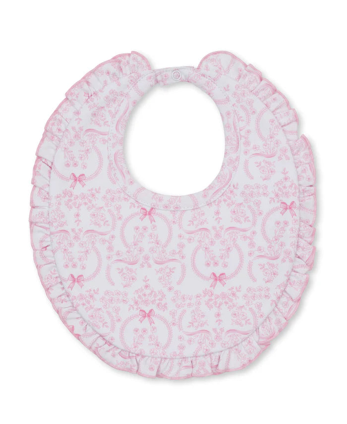 Kissy Kissy - Delicate Blooming Bows Pink Bib