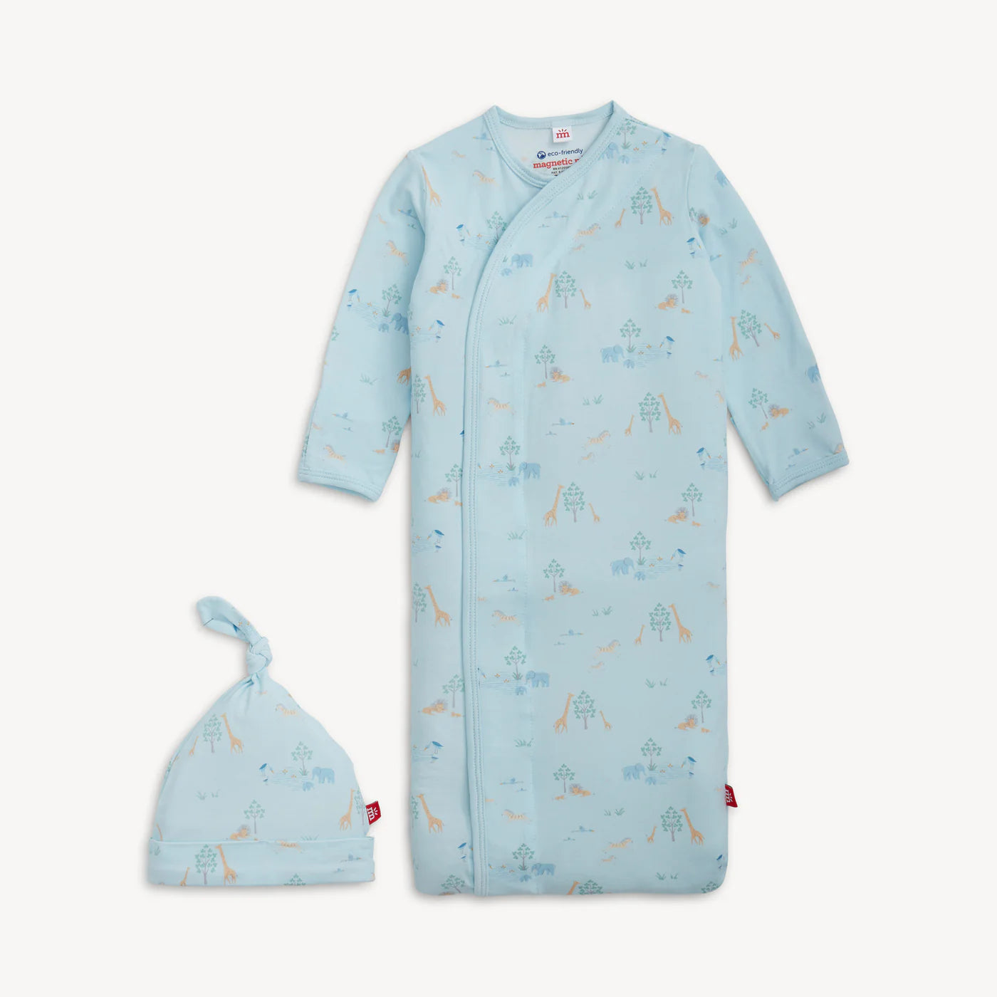 Magnetic Me - Serna Safari Blue Modal Gown + Hat Set