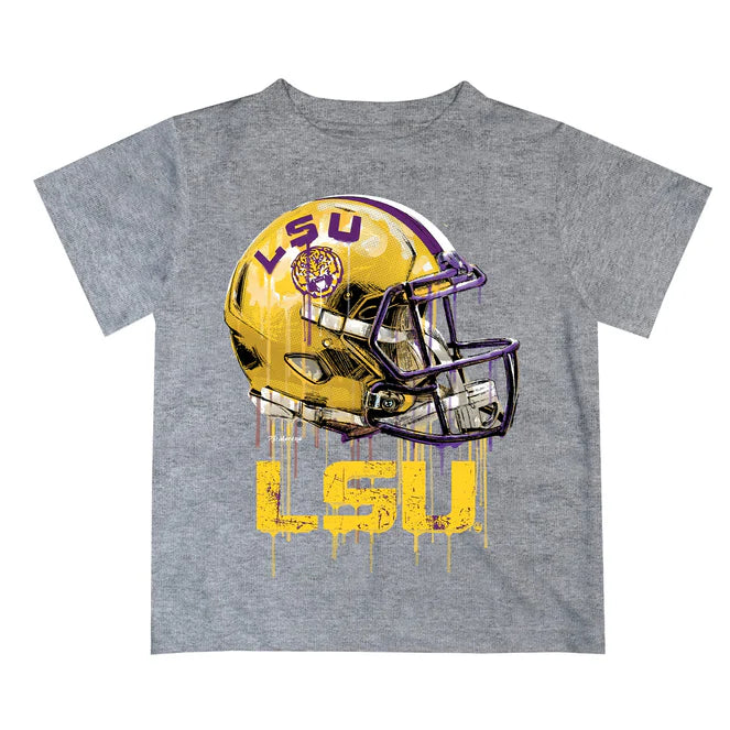 Vive La Fete - LSU Tigers Original Dripping Football Helmet - Grey