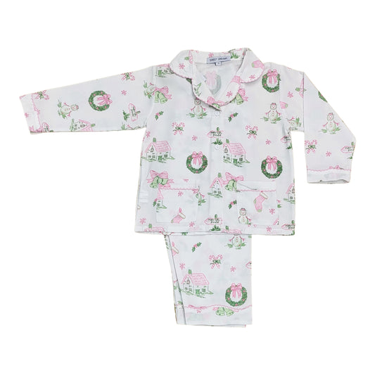 Sweet Dreams Pink/Green Christmas 2 piece set