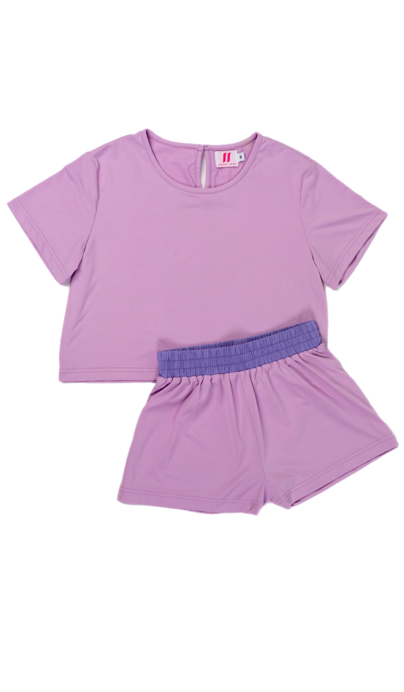 Sweet Lane - Purple Flowy Short And Top Set