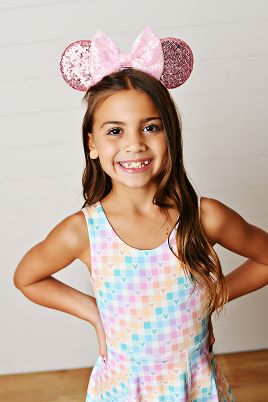 Swoon Baby - Gingham Mouse Dress