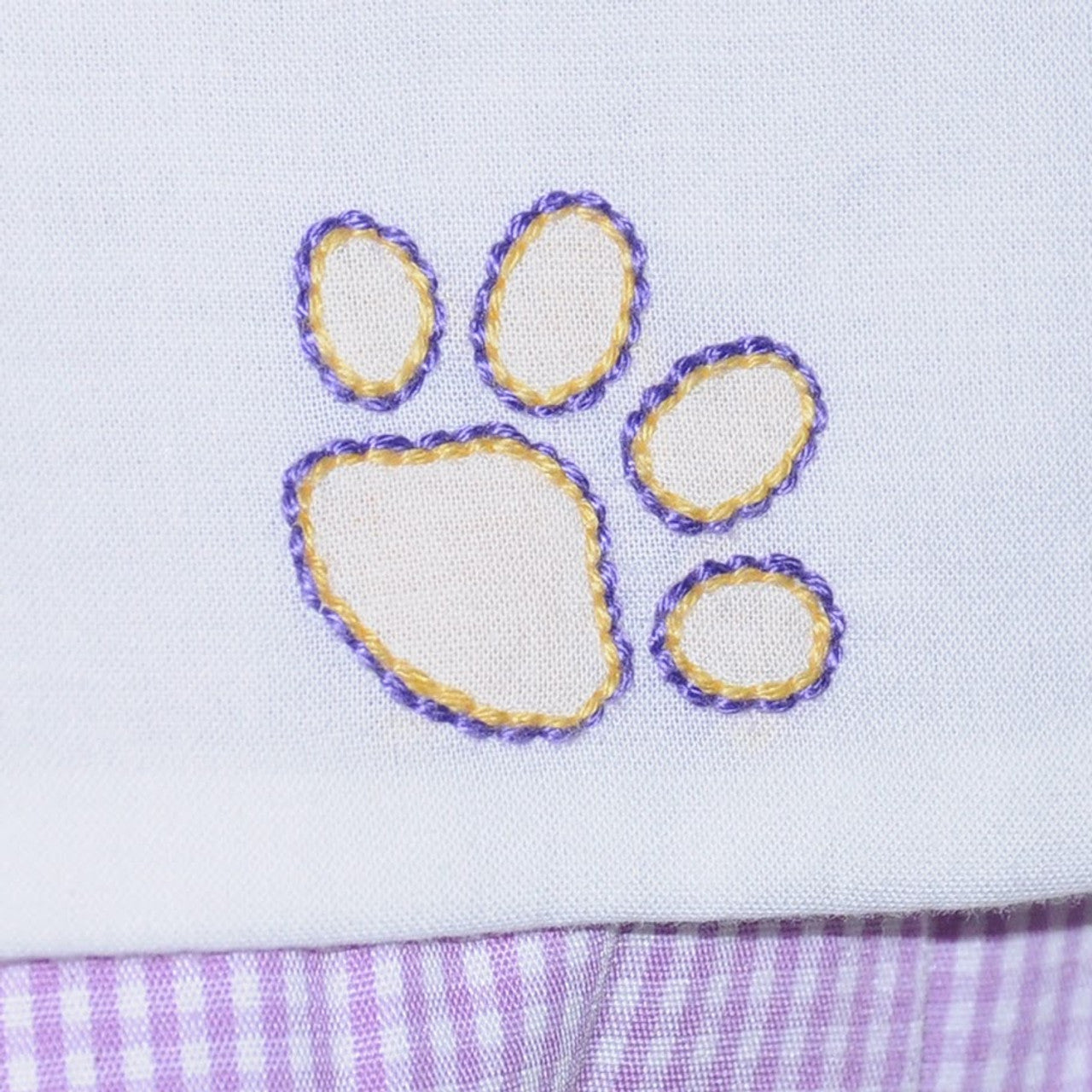 Southern Saturday - LSU Tiger Print Diaper Set
