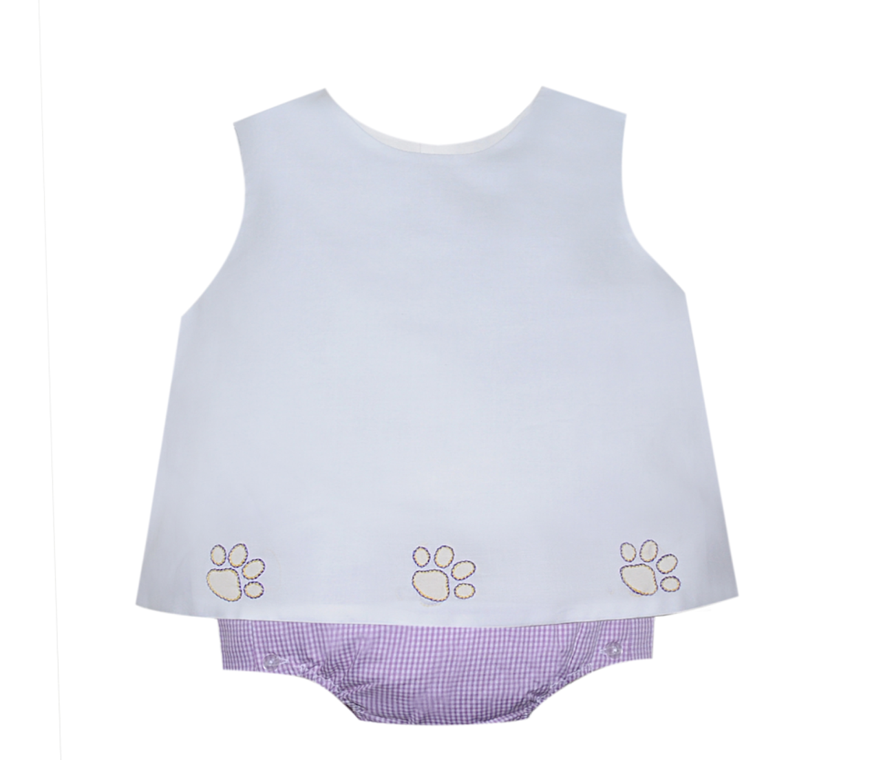 Southern Saturday - LSU Tiger Print Diaper Set