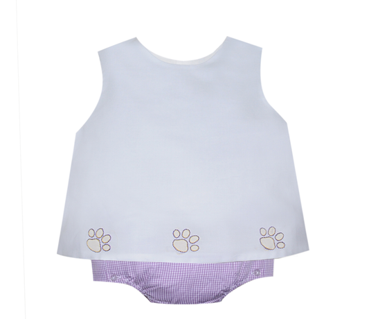 Southern Saturday - LSU Tiger Print Diaper Set