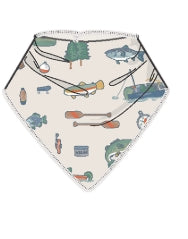 Angel Dear - Fishing Things Bandana Bib