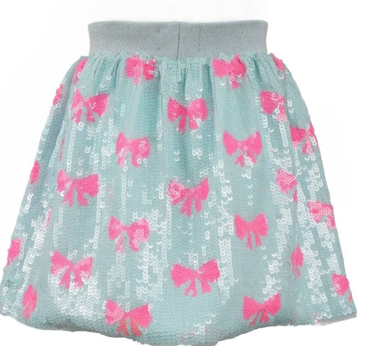 Lola and the Boys - Pretty in Bows Sequin Skirt