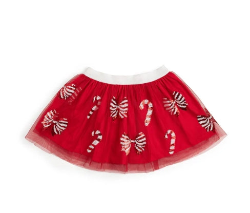 Sweet Wink - Candy Cane Sequin Christmas Tutu