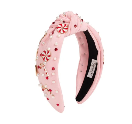 Sweet Wink - Candy Cane Christmas headband