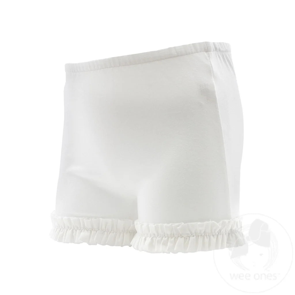 Wee Ones - Ruffle White Wunder Shorts