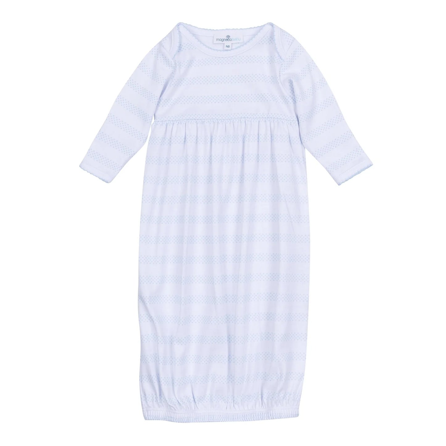 Magnolia Baby - Baby Of Mine Gathered Gown Light Blue