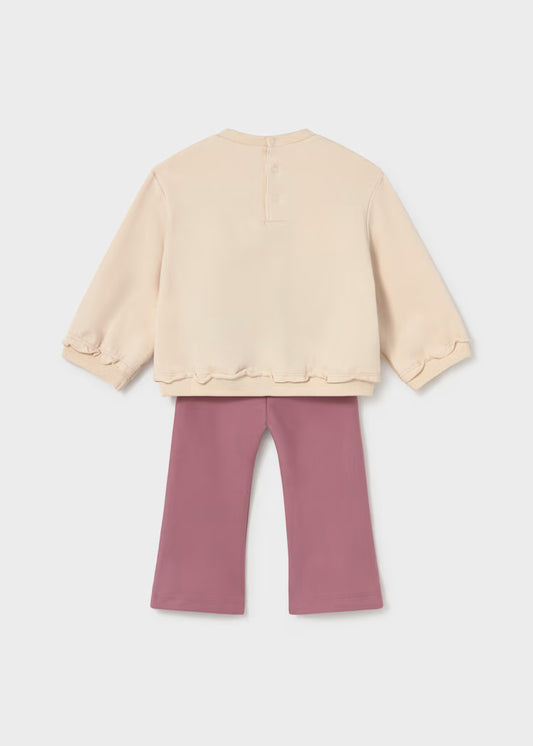 Mayoral - Girl's Violet Flower Sweater & Pants