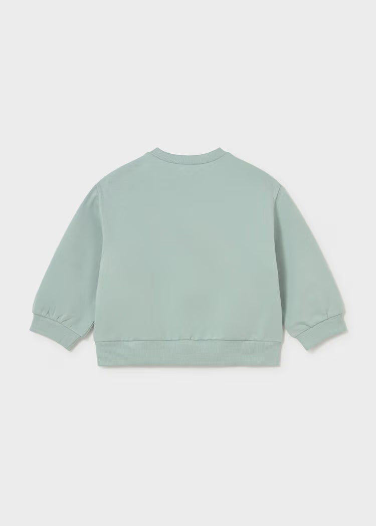 Mayoral - Girl's Sage Green Poodle Sweatshirt