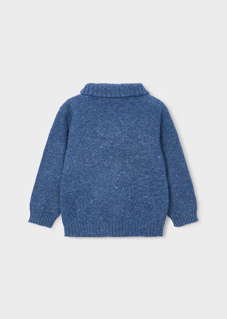 Mayoral - Boy's Knit Blue Knit Zip Up
