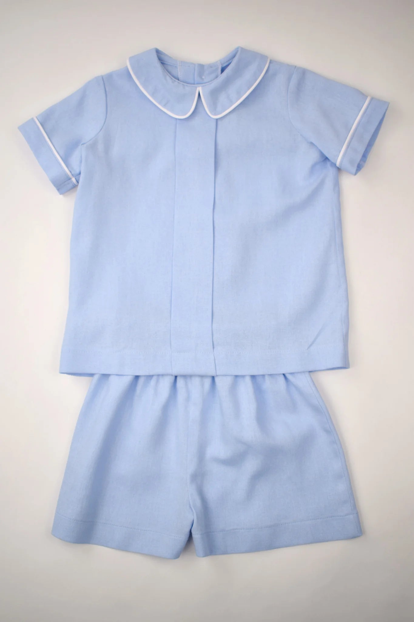 Funtasia Too - Boy's Blue Linen Shorts Set
