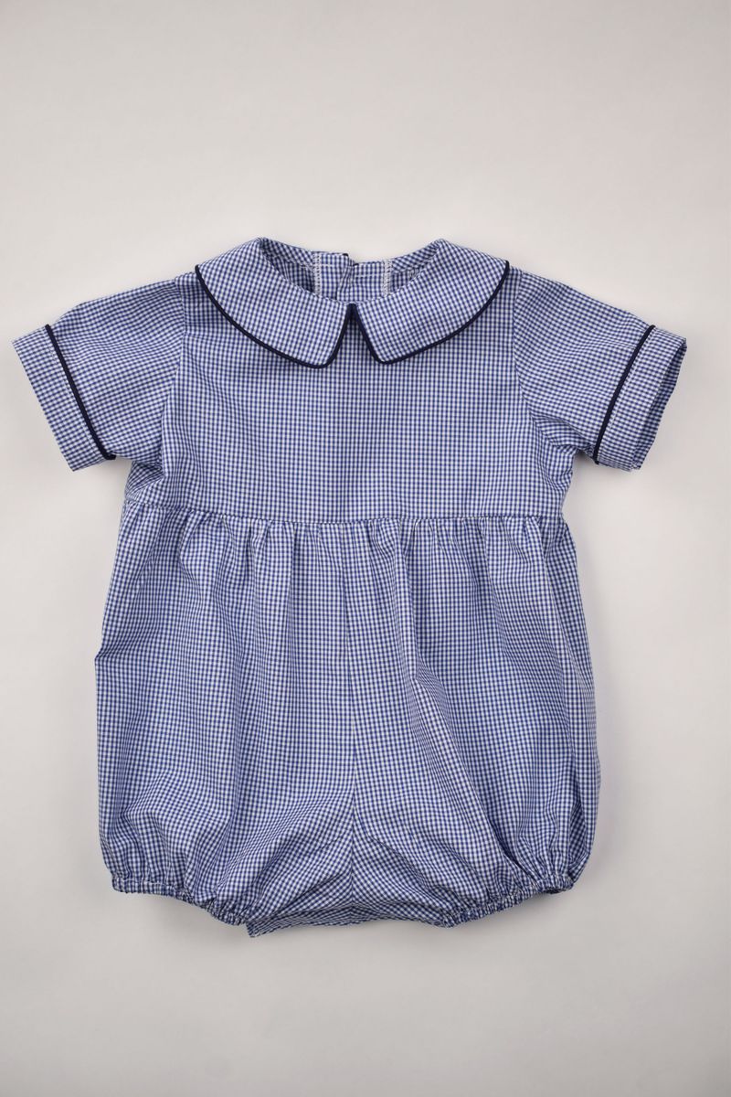 Funtasia Too - Carter Navy Mini Check Bubble