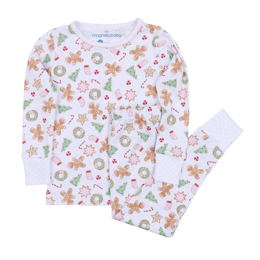 Magnolia Baby - Pink Frosted Wonderland Long Pajamas