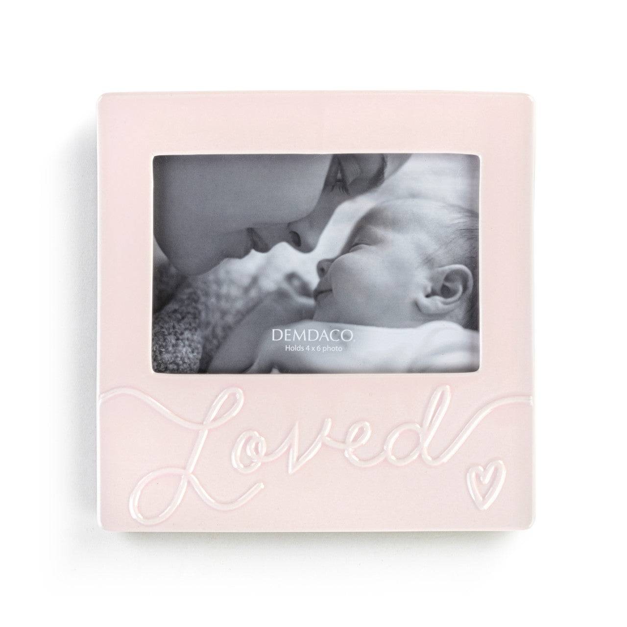 Demdaco - Pink "Loved" Frame