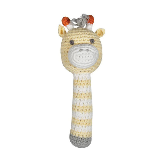 Zubels - Giraffe Crochet Stick Rattle