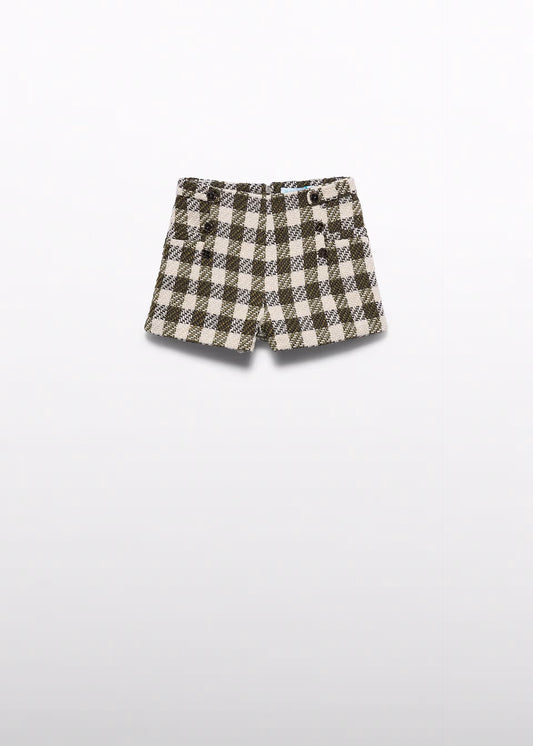Abel & Lula - Avocado Gingham Shorts