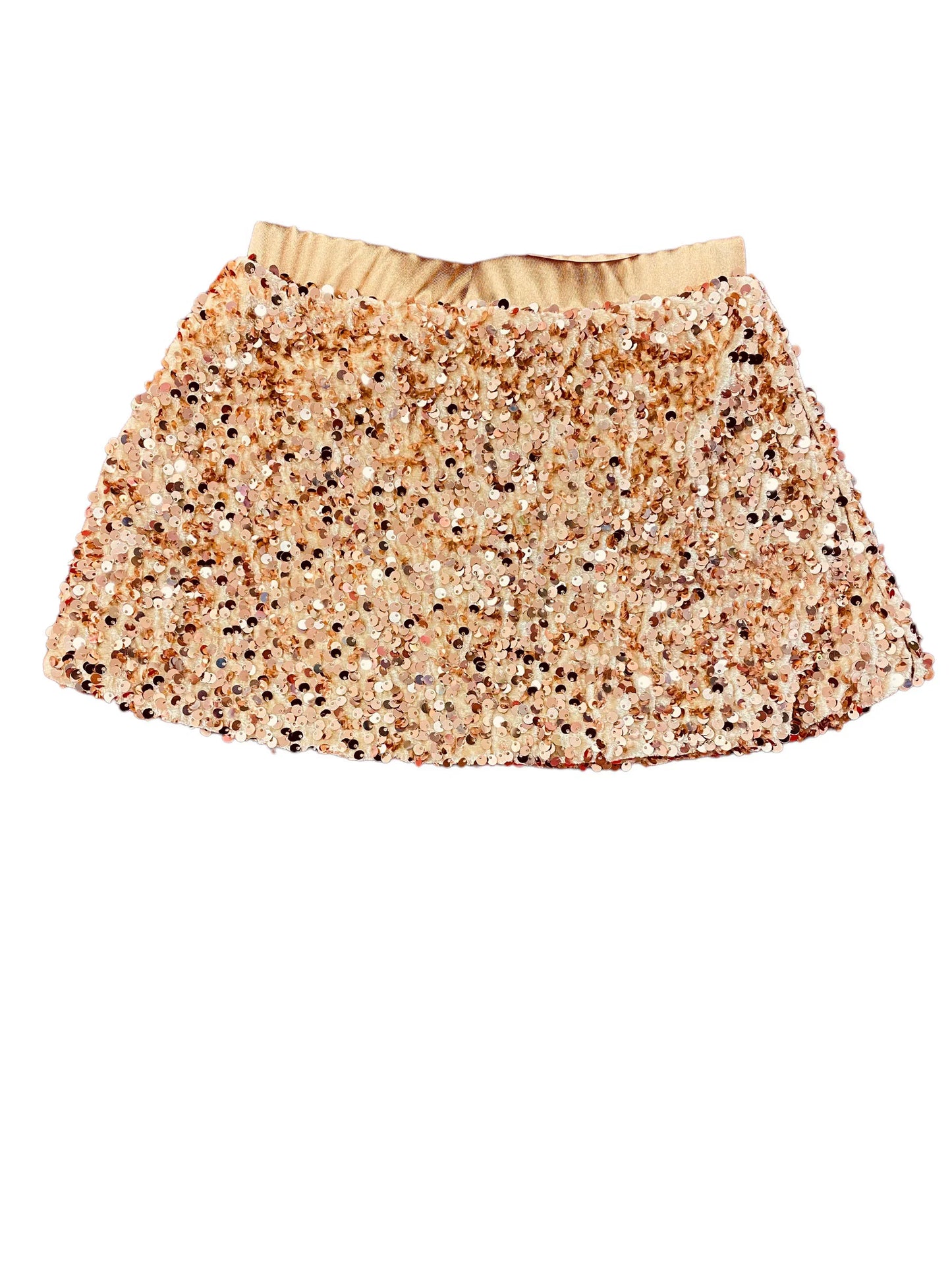 Lulu Bebe - Gold Sequin Skort