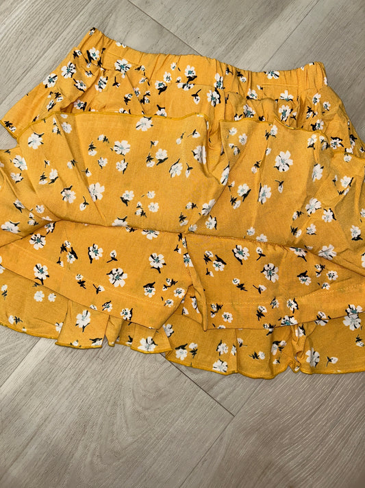 Joyous and Free - Tinsley Skort Gold French Daisy