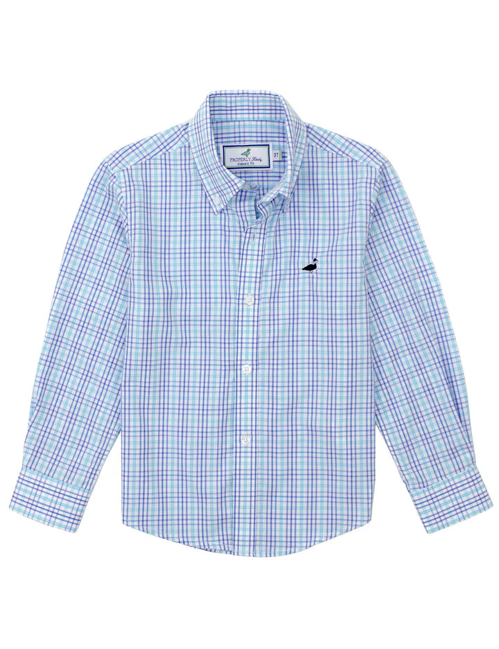 Properly Tied - Boys Seasonal Sportshirt Deane Check