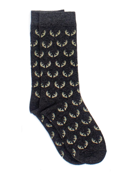 Properly Tied - Boys Lucky Duck Sock - Antlers