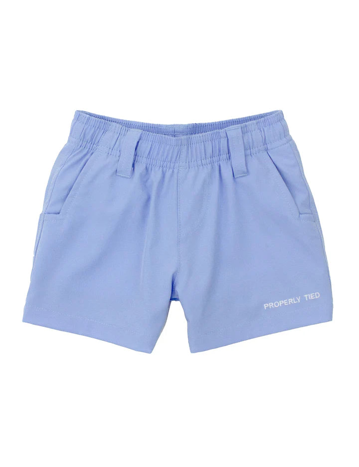 Properly Tied - Boys Pintail Short Sky Blue