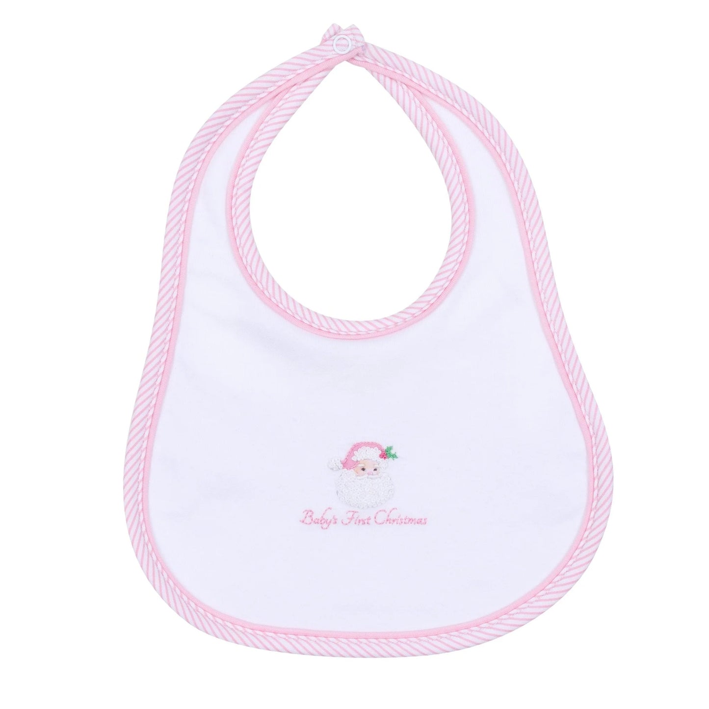 Magonila Baby - Pink Baby's First Christmas Bib