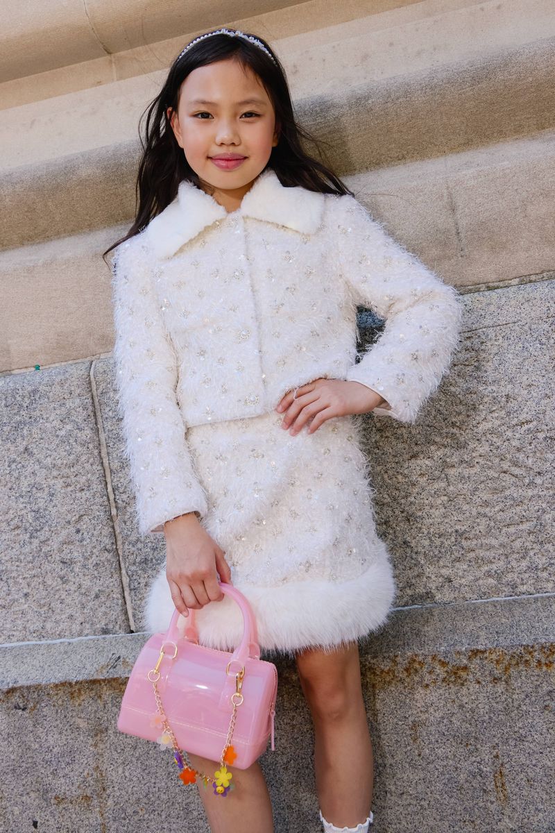 Lola And The Boys - Snowy Pearl Skirt Set
