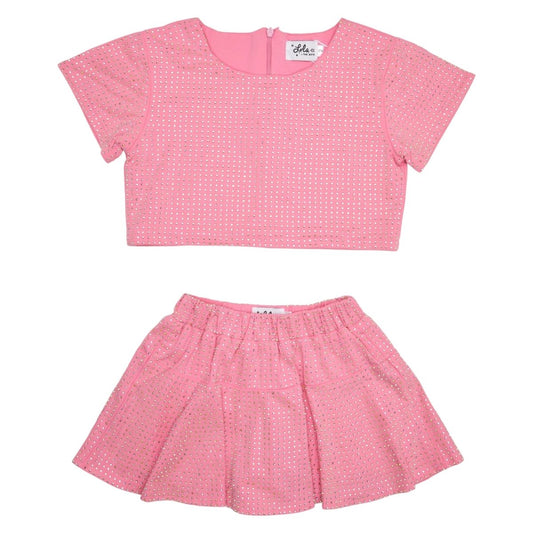 Lola & the Boys Pink Sparkle piece Set