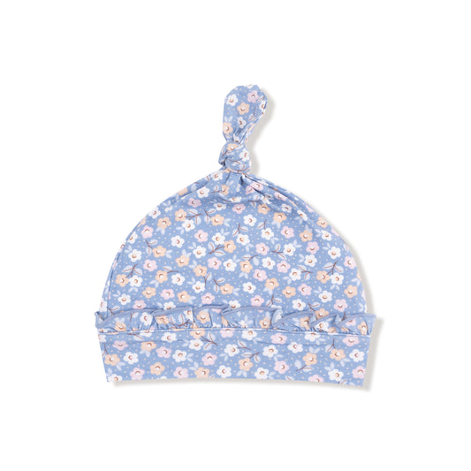 Angel Dear - Country Calico Ruffle Knotted Hat