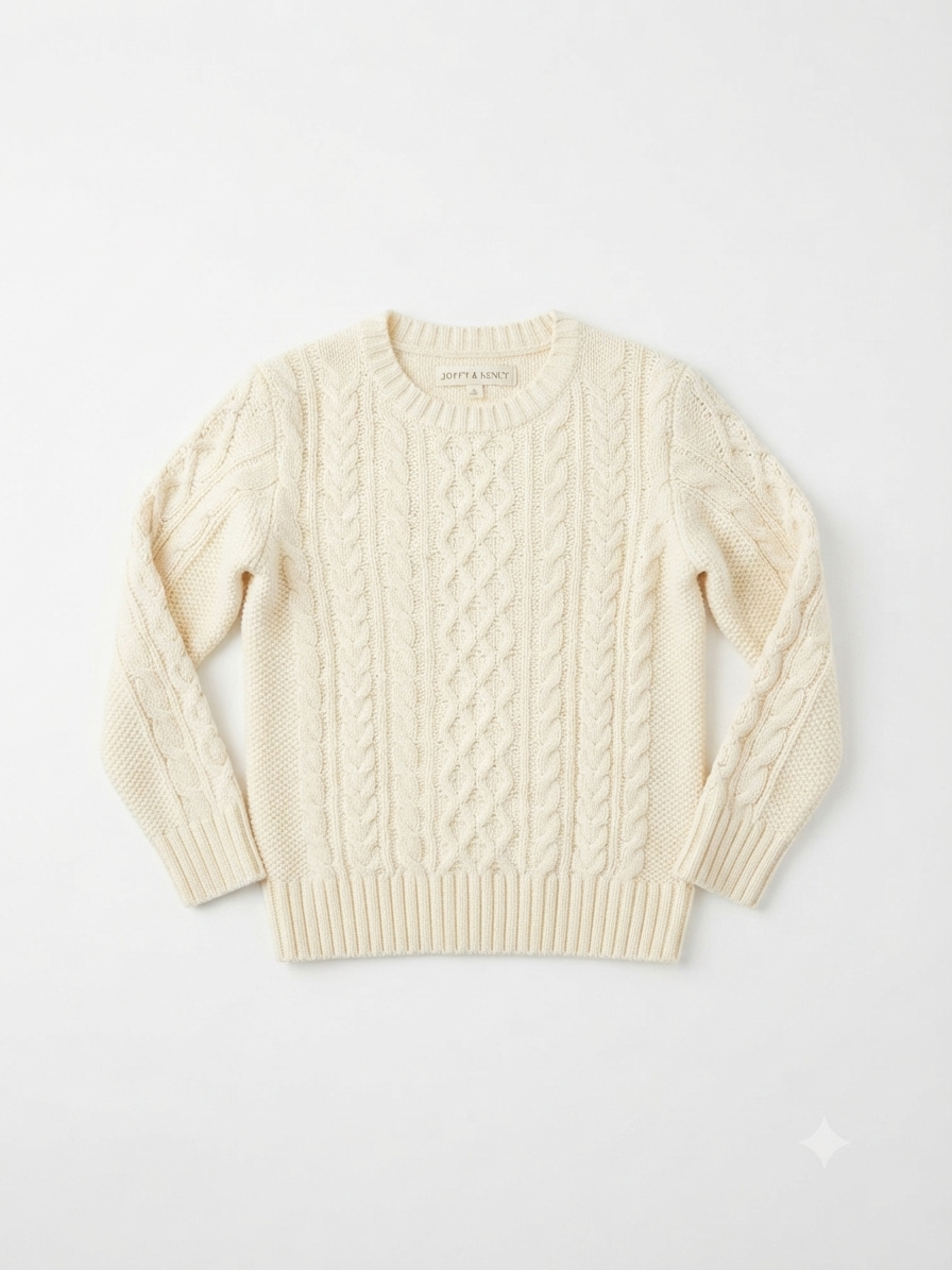Hope & Henry - Boys Cream Knit Sweater