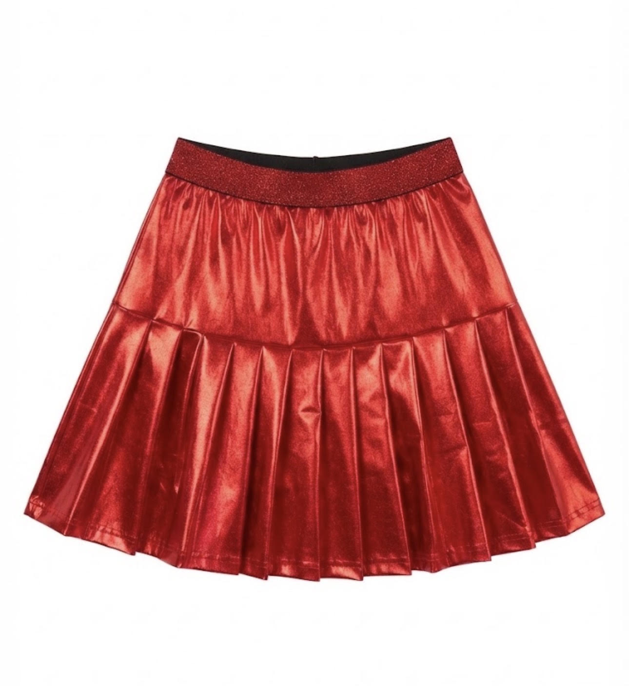 Paulette - Red Shimmer Skirt