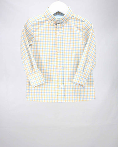 Charming Little One - Fall Plaid Oxford Shirt