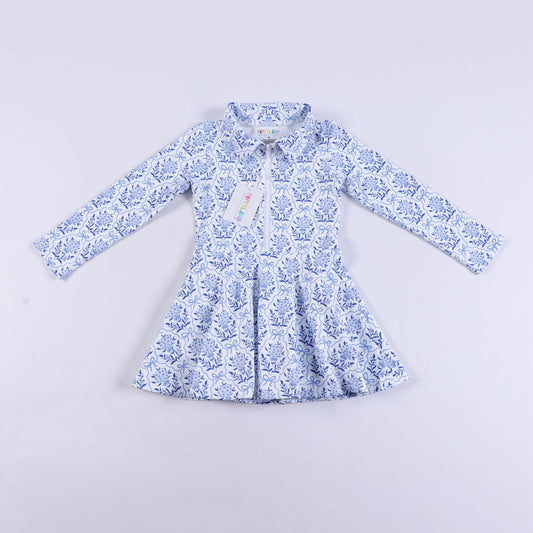 Poppyland - Grace Dress Blueberry Bow