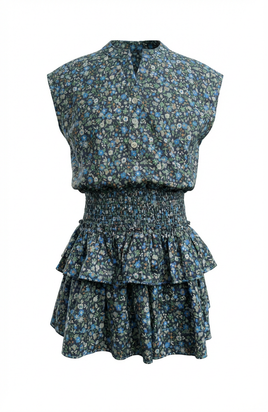 Pleat - Drew Dress Twilight Flora