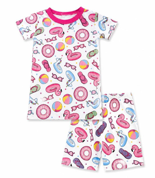 Magnolia Baby - Flamingo Float Pajama Set