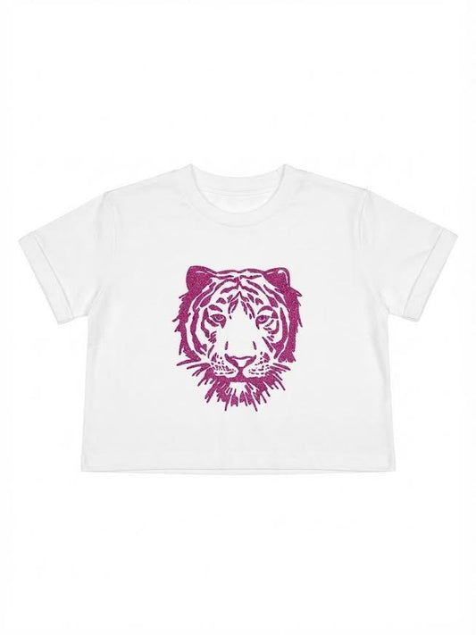 Paulette - LSU Purple Tiger White Shirt