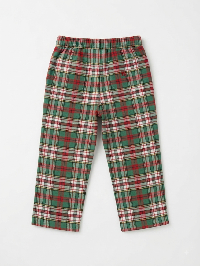 Bailey Boys - Christmas Plaid Pants With Stretchy Waist Band