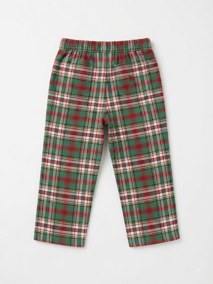 Bailey Boys - Christmas Plaid Pants With Stretchy Waist Band