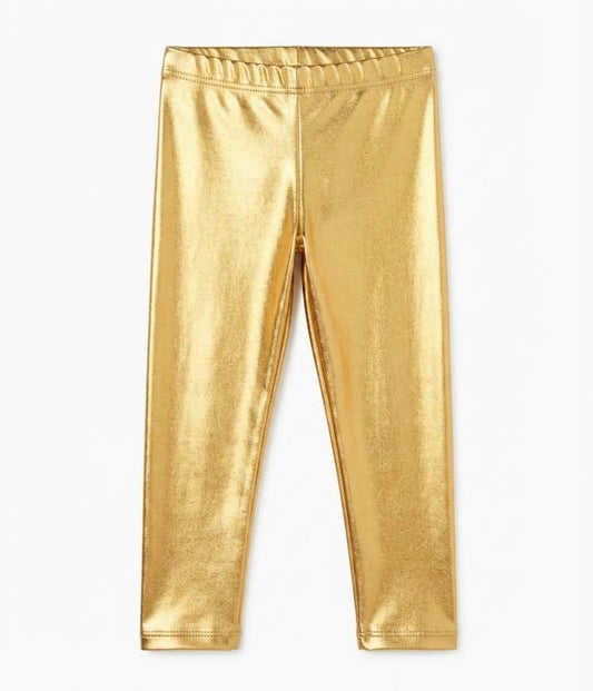 Me Me - Gold Metallic Leggings